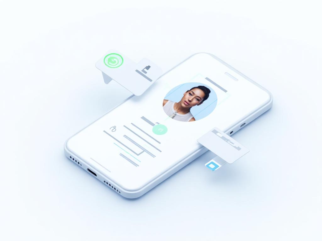 App móvil de DocumentIA verificando la identidad de una firmante
